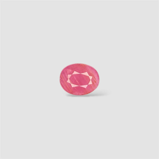 Natural Ruby Oval/Faceted Cut - 3.90 Carats