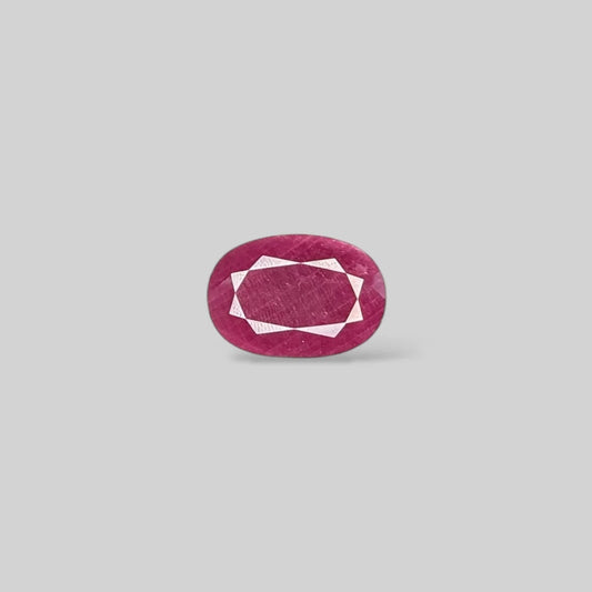 Natural Ruby Oval/Faceted Cut - 35.99 Carats