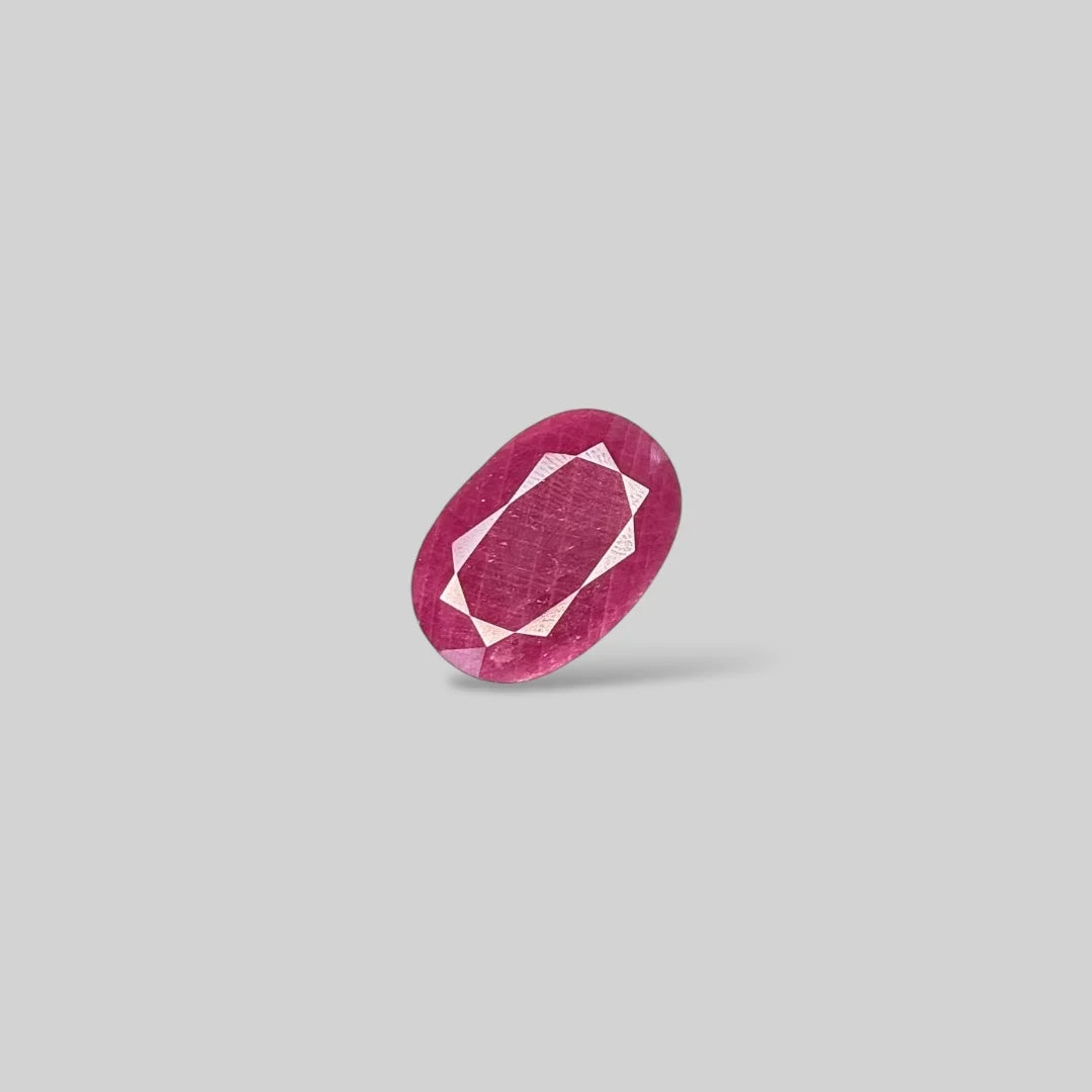 Natural Ruby Oval/Faceted Cut - 35.99 Carats