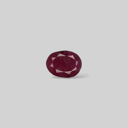 Natural Ruby Oval/Faceted Cut - 4.08 Carats