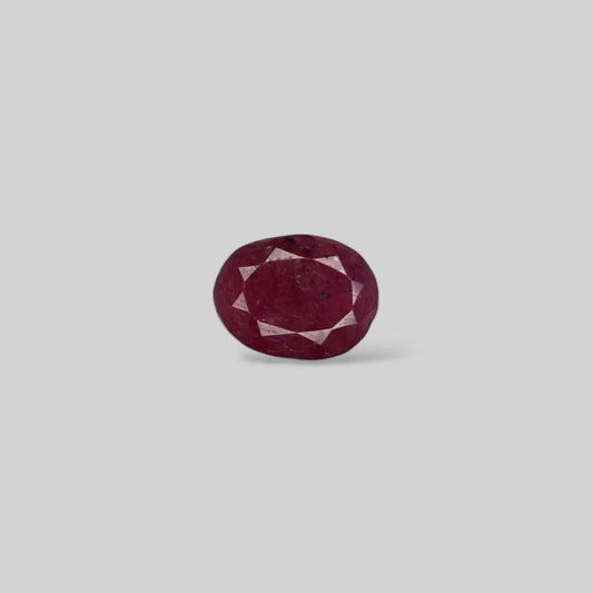 Natural Ruby Oval/Faceted Cut - 4.08 Carats