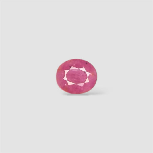 Natural Ruby Oval/Faceted Cut - 4.10 Carats