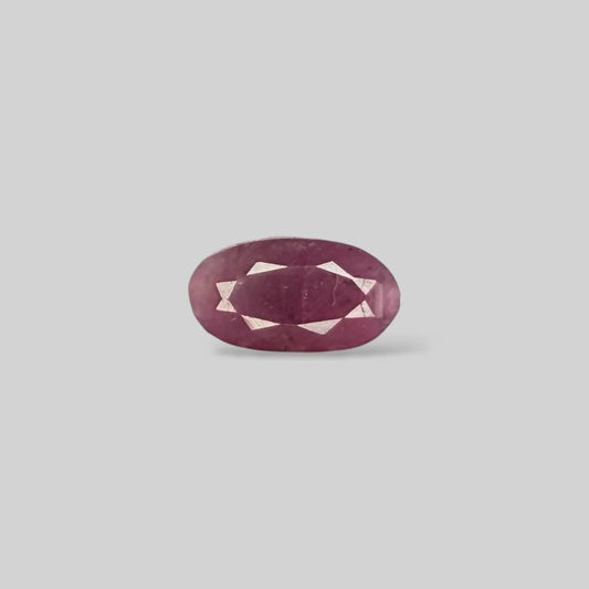 Natural Ruby Oval/Faceted Cut - 4.15 Carats