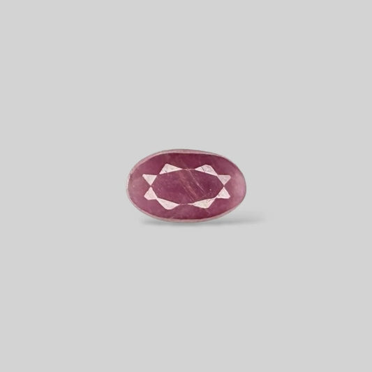 Natural Ruby Oval/Faceted Cut - 4.35 Carats