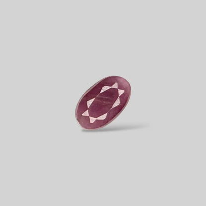 Natural Ruby Oval/Faceted Cut - 4.35 Carats