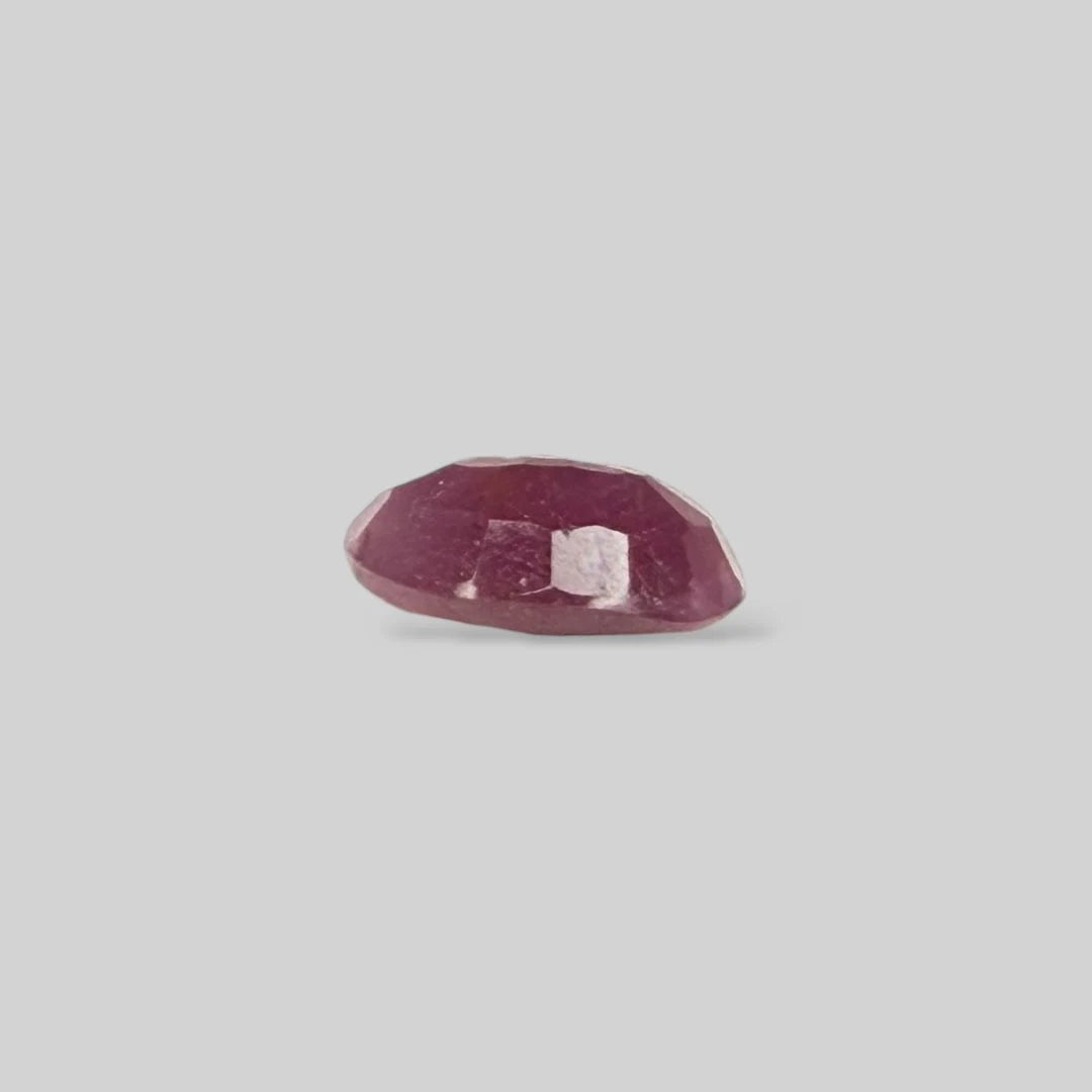Natural Ruby Oval/Faceted Cut - 4.35 Carats