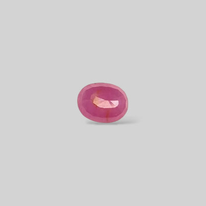 Natural Ruby Oval/Faceted Cut - 4.55 Carats