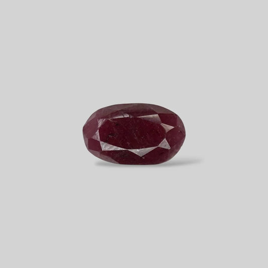 Natural Ruby Oval/Faceted Cut - 4.80 Carats