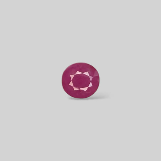 Natural Ruby Oval/Faceted Cut - 4.85 Carats