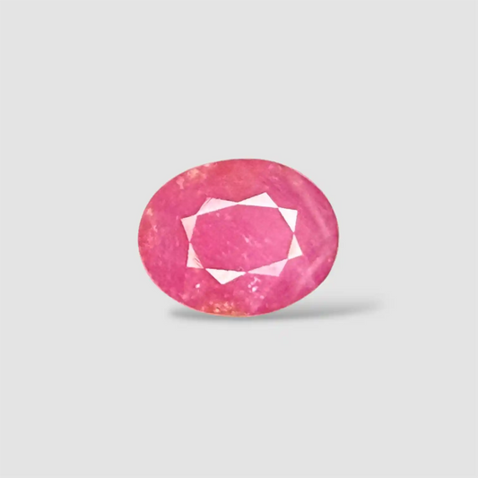 Natural Ruby Oval/Faceted Cut - 4.93 Carats