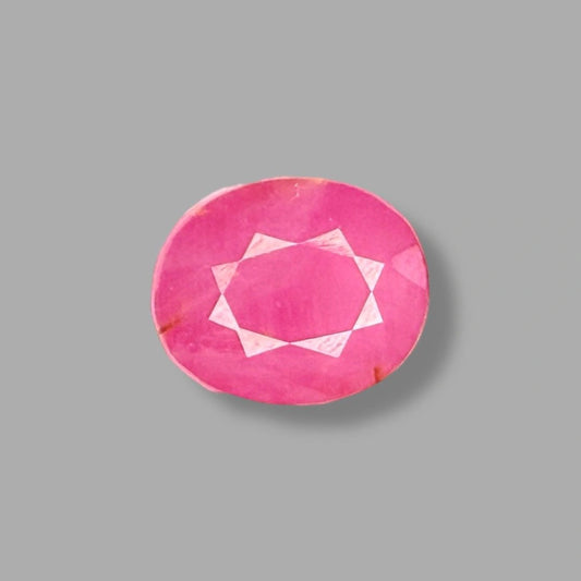 Natural Ruby Oval/Faceted Cut - 5.12 Carat