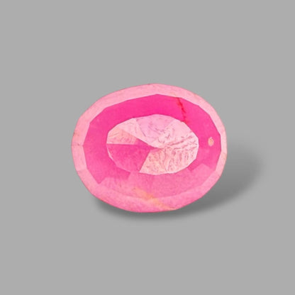 Natural Ruby Oval/Faceted Cut - 5.12 Carat