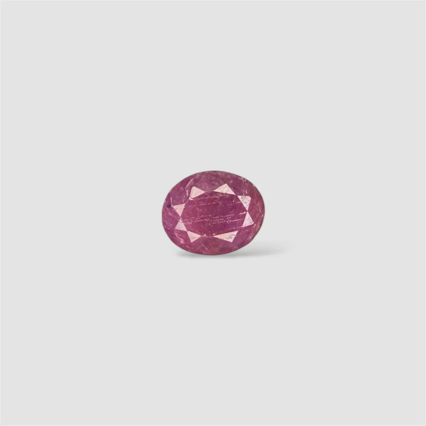 Natural Ruby Oval/Faceted Cut - 5.44 Carats