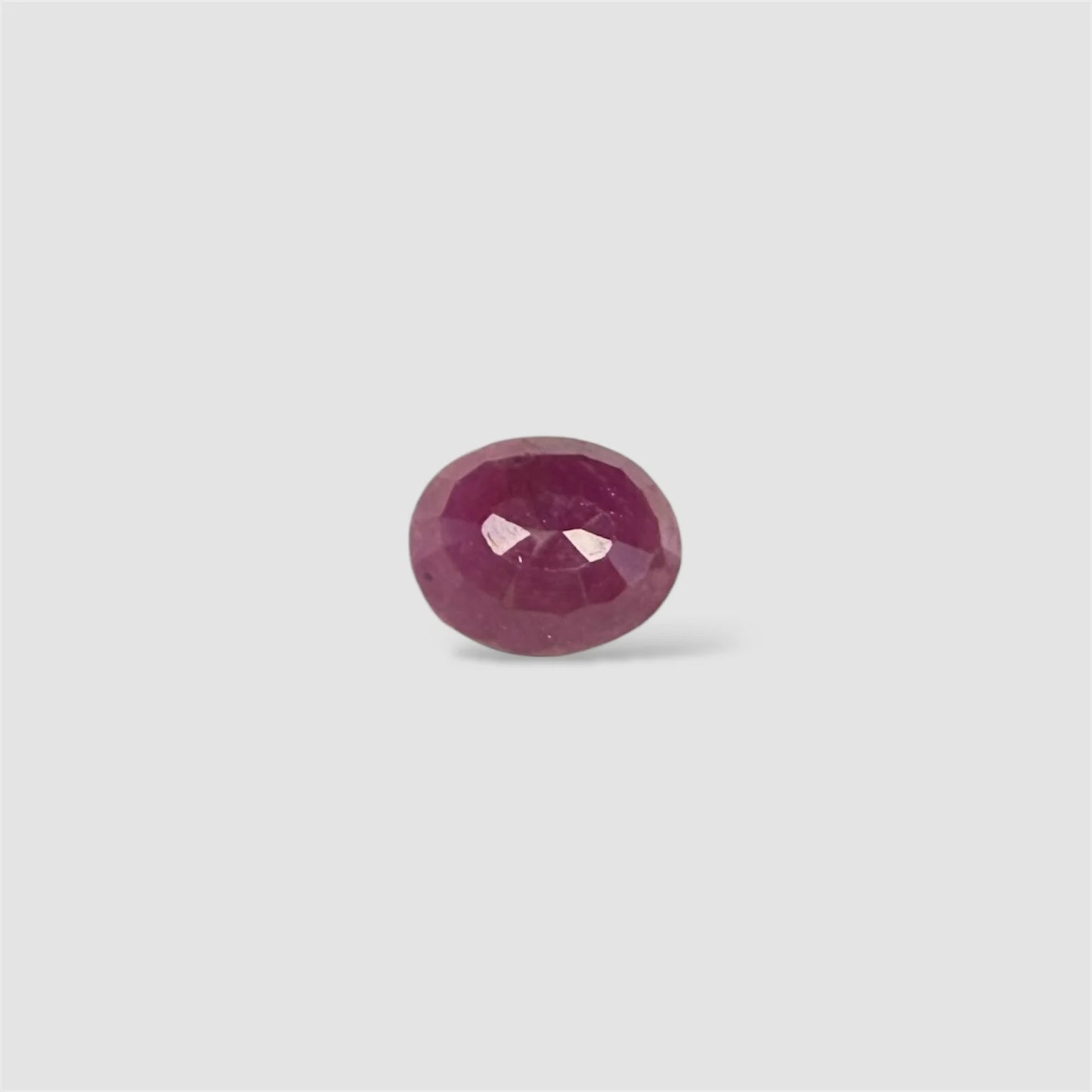 Natural Ruby Oval/Faceted Cut - 5.44 Carats