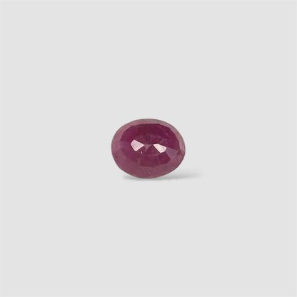 Natural Ruby Oval/Faceted Cut - 5.44 Carats