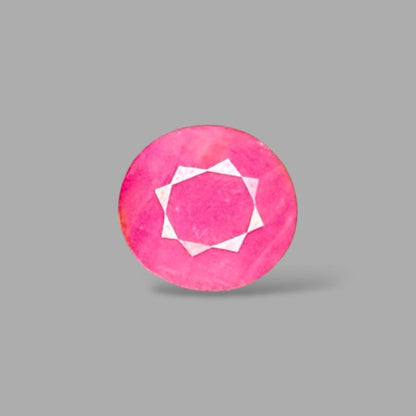 Natural Ruby Oval/Faceted Cut - 5.85 Carats