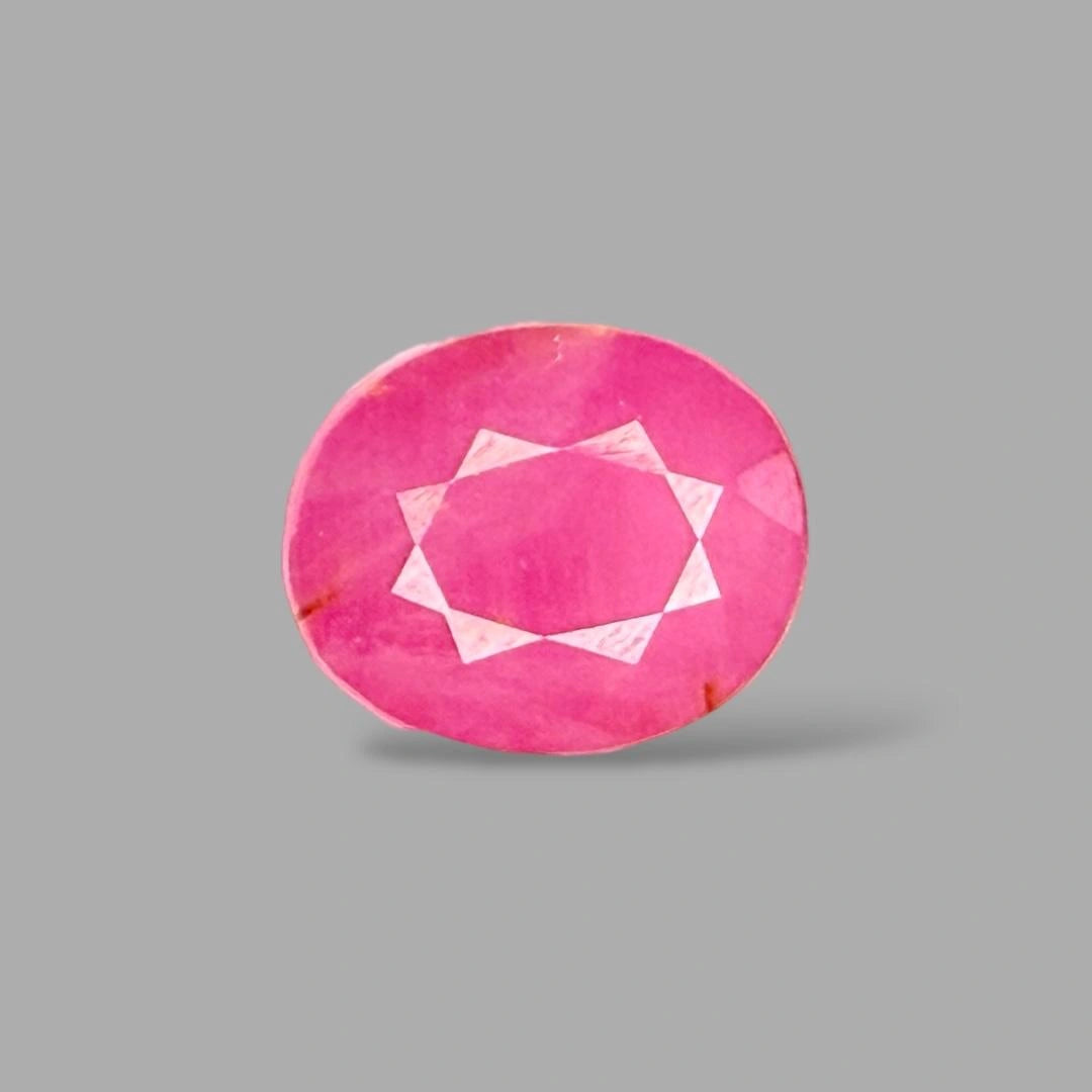 Natural Ruby Oval/Faceted Cut - 9.83 Carats