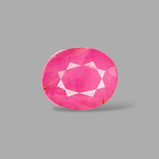 Natural Ruby Oval/Faceted Cut - 9.83 Carats