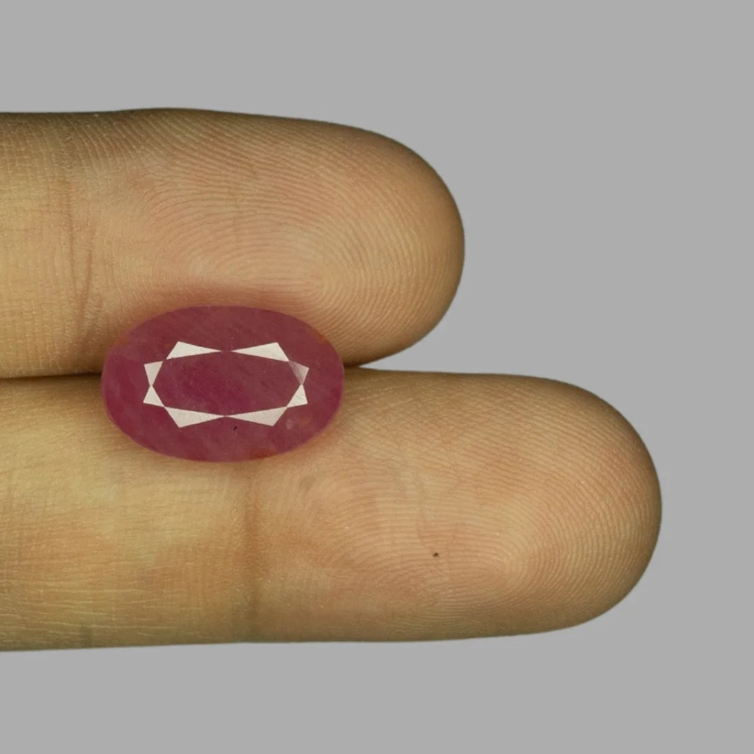 Polygon Cut Ruby Natural Ruby Oval Mixed Cut - 10.93 Carats – Rasikh Gems