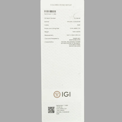 Natural Ruby Oval Mixed Cut - 10.93 Carats