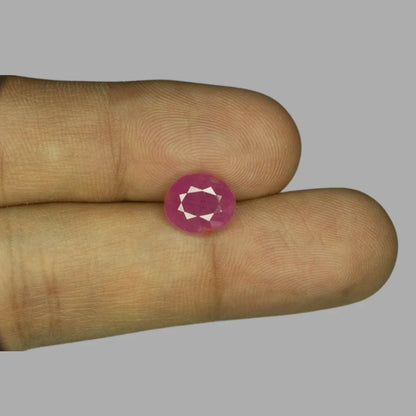 Natural Ruby Oval Mixed Cut - 3.11 Carats