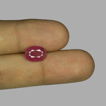 Natural Ruby Oval Mixed Cut - 3.44 Carats