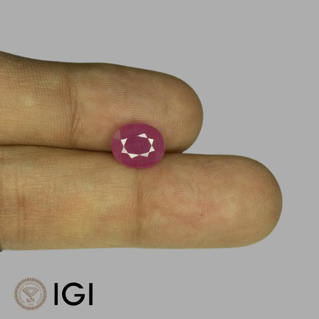 Natural Ruby Oval Mixed Cut - 3.80 Carats