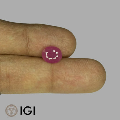 Natural Ruby Oval Mixed Cut - 3.80 Carats