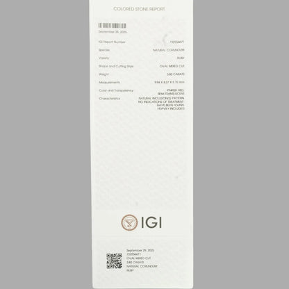 Natural Ruby Oval Mixed Cut - 3.80 Carats