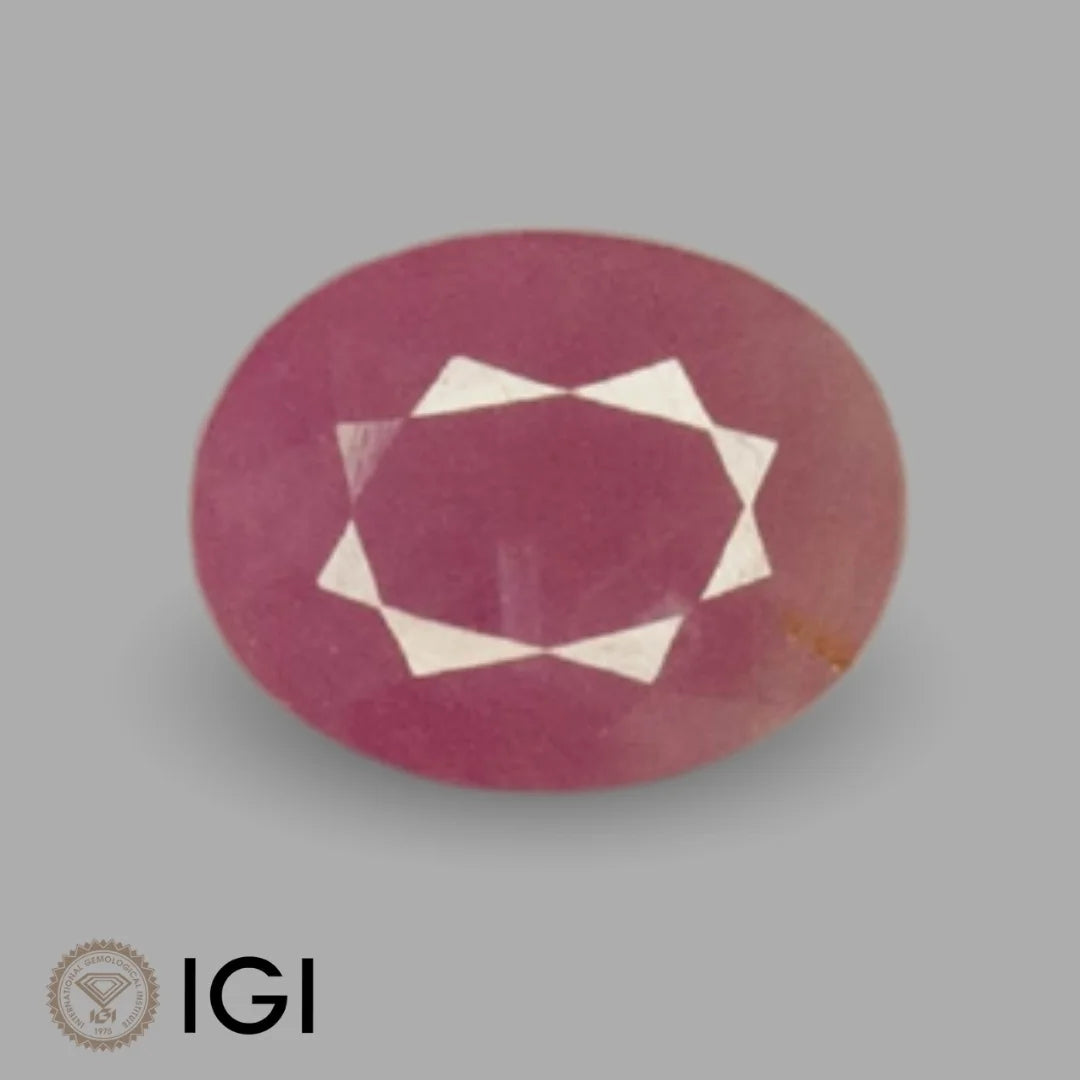 Natural Ruby Oval Mixed Cut - 3.81 Carats