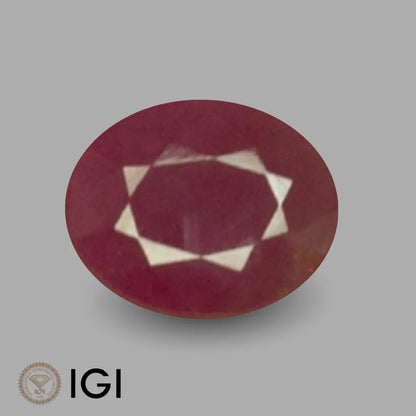 Natural Ruby Oval Mixed Cut - 3.81 Carats