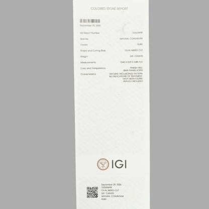 Natural Ruby Oval Mixed Cut - 3.81 Carats