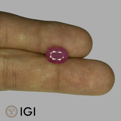 Natural Ruby Oval Mixed Cut - 3.87 Carats