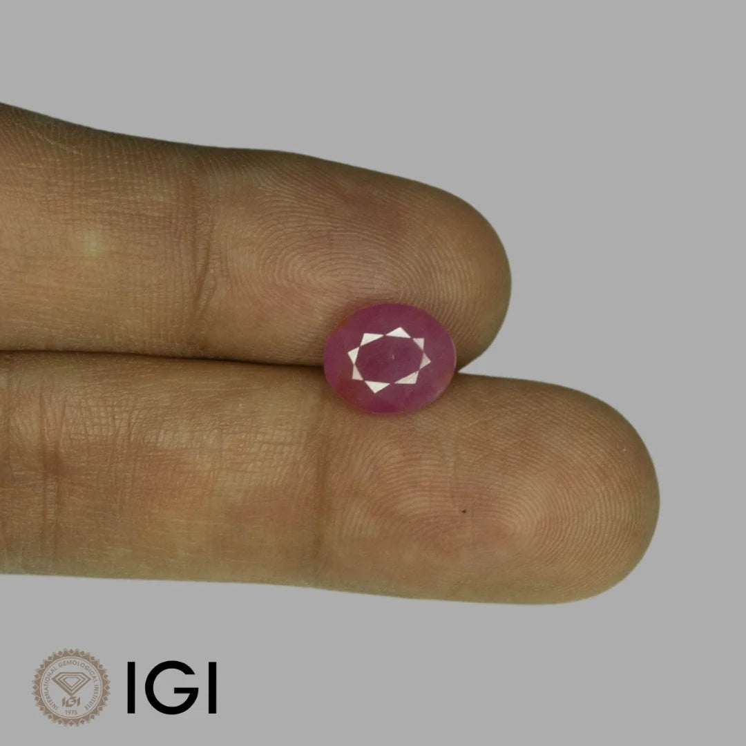 Natural Ruby Oval Mixed Cut - 4.07 Carats