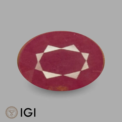 Natural Ruby Oval Mixed Cut - 4.25 Carats