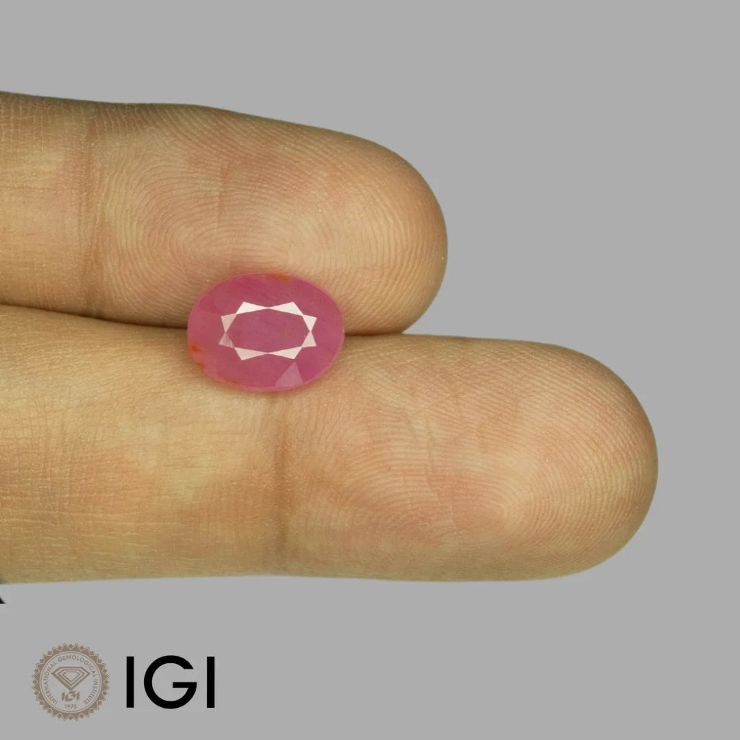 Natural Ruby Oval Mixed Cut - 4.39 Carats