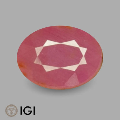 Natural Ruby Oval Mixed Cut - 4.39 Carats