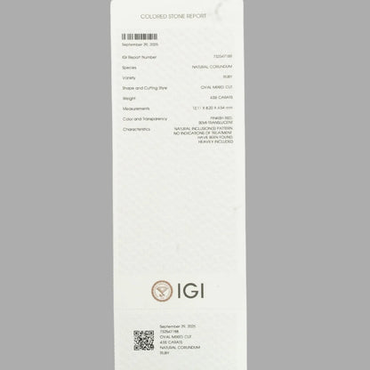 Natural Ruby Oval Mixed Cut - 4.55 Carats