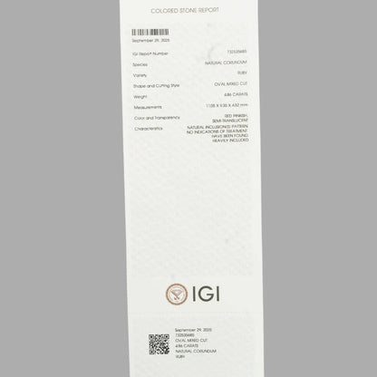 Natural Ruby Oval Mixed Cut - 4.86 Carats