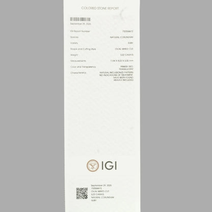 Natural Ruby Oval Mixed Cut - 5.22 Carats