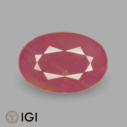 Natural Ruby Oval Mixed Cut - 5.55 Carats