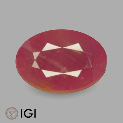 Natural Ruby Oval Mixed Cut - 5.55 Carats