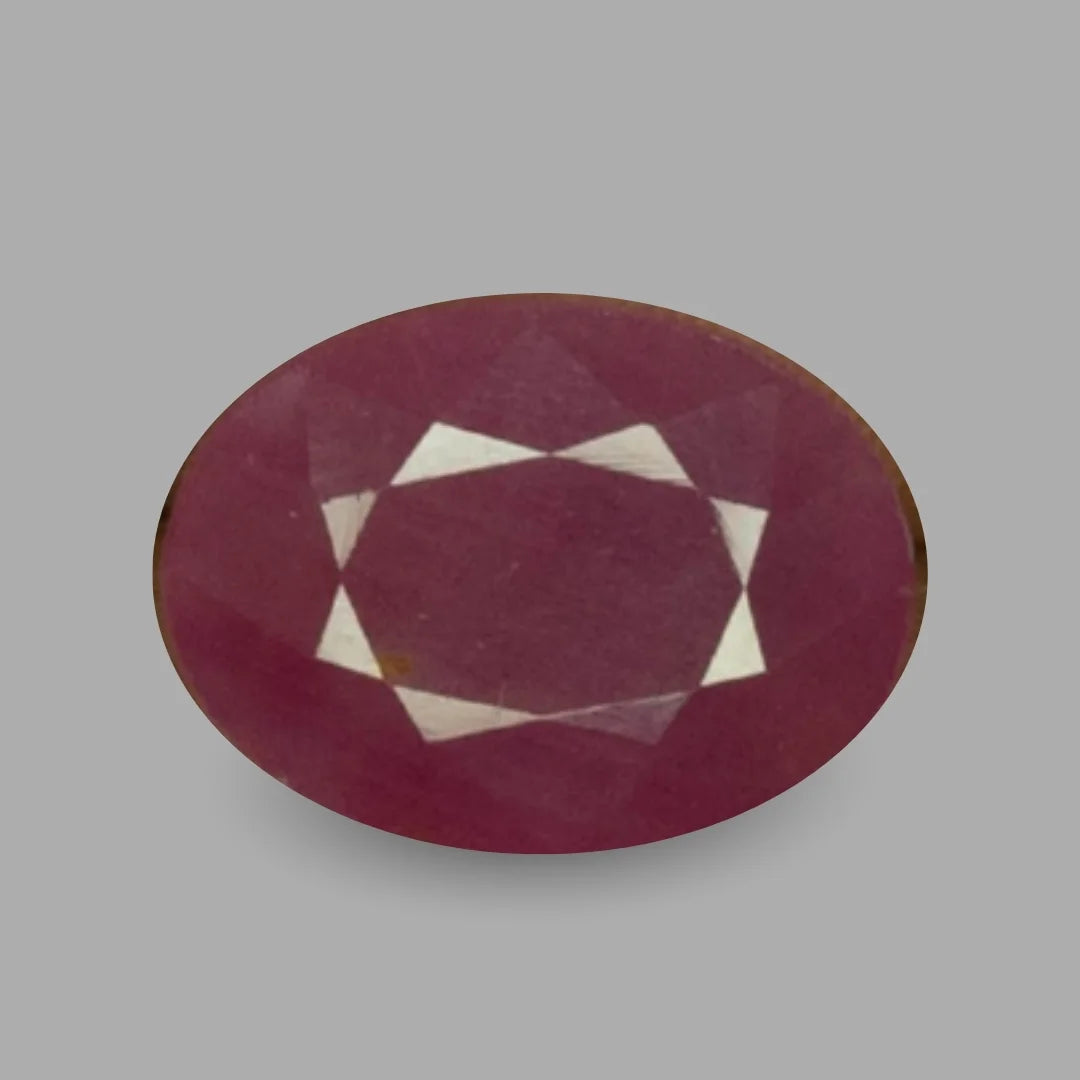 Kg6 Ruby Natural Ruby Oval Mixed Cut - 6.68 Carats – Rasikh Gems