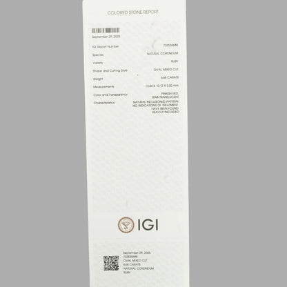 Natural Ruby Oval Mixed Cut - 6.68 Carats