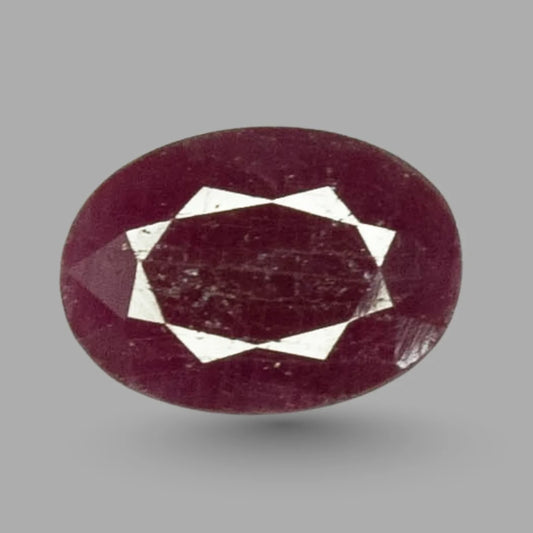 Natural Ruby Oval Mixed Cut - 7.24 Carats