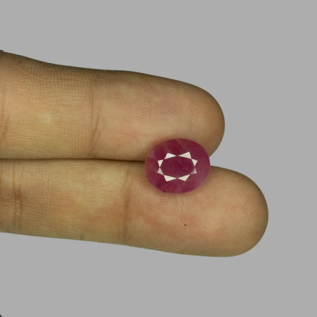 Natural Ruby Oval Mixed Cut - 7.25 Carats