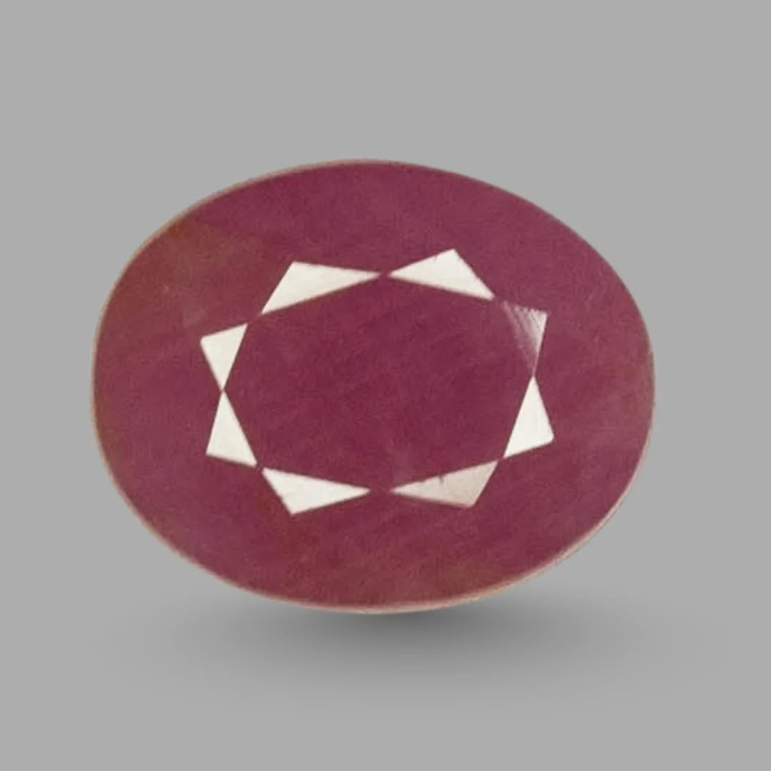 Polygon Cut Ruby Natural Ruby Oval Mixed Cut - 8.51 Carats – Rasikh Gems