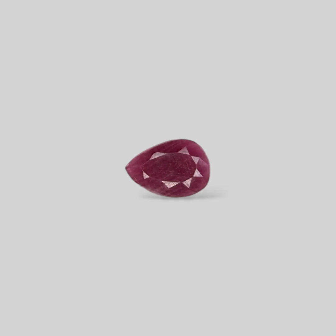 Natural Ruby Pear/Faceted Cut - 2.26 Carats