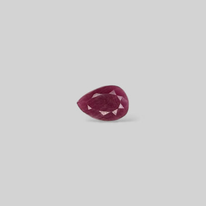 Natural Ruby Pear/Faceted Cut - 2.26 Carats