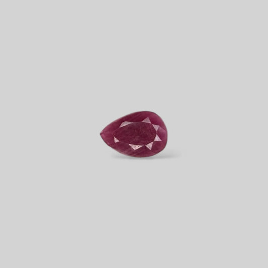 Natural Ruby Pear/Faceted Cut - 2.26 Carats